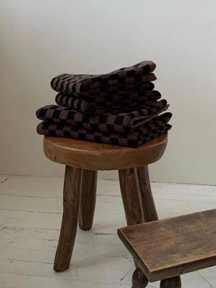 Mały ręcznik do twarzy Tabac & Noir